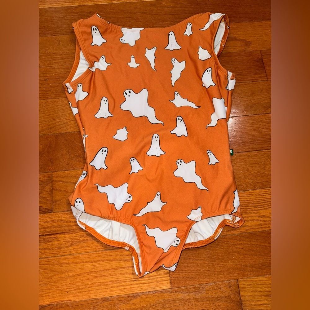 Lucky Leo Orange Ghost Adult Large Leotard